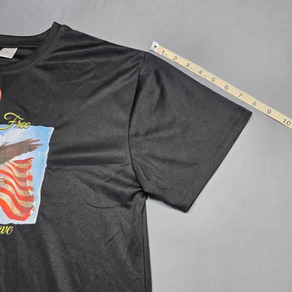 Disabled Veterans Black Tee Shirt NEW Flag Eagle Graphic Print Men Size L Cotton - Picture 7 of 8